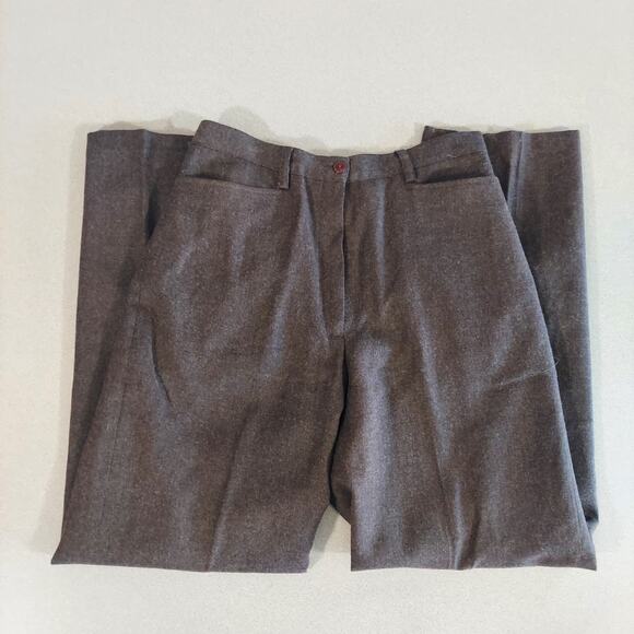Bagatelle Woolmark Pants Women's Size 8 Pure New Wool Brown Slacks - Picture 2 of 5